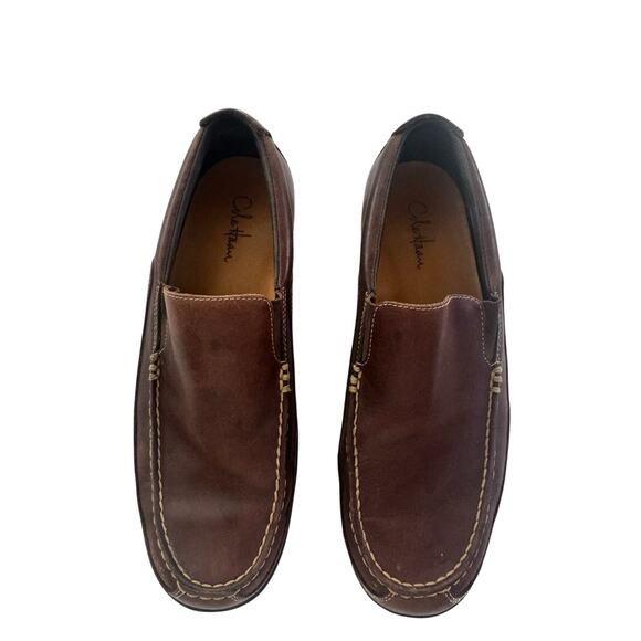 Cole Haan Penny Loafer Driving Shoes Mens 9 1/2 Brown Leather Preppy #6048 - Picture 2 of 11